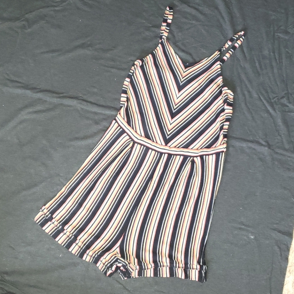 ART CLASS ROMPER ORANGE & PINK